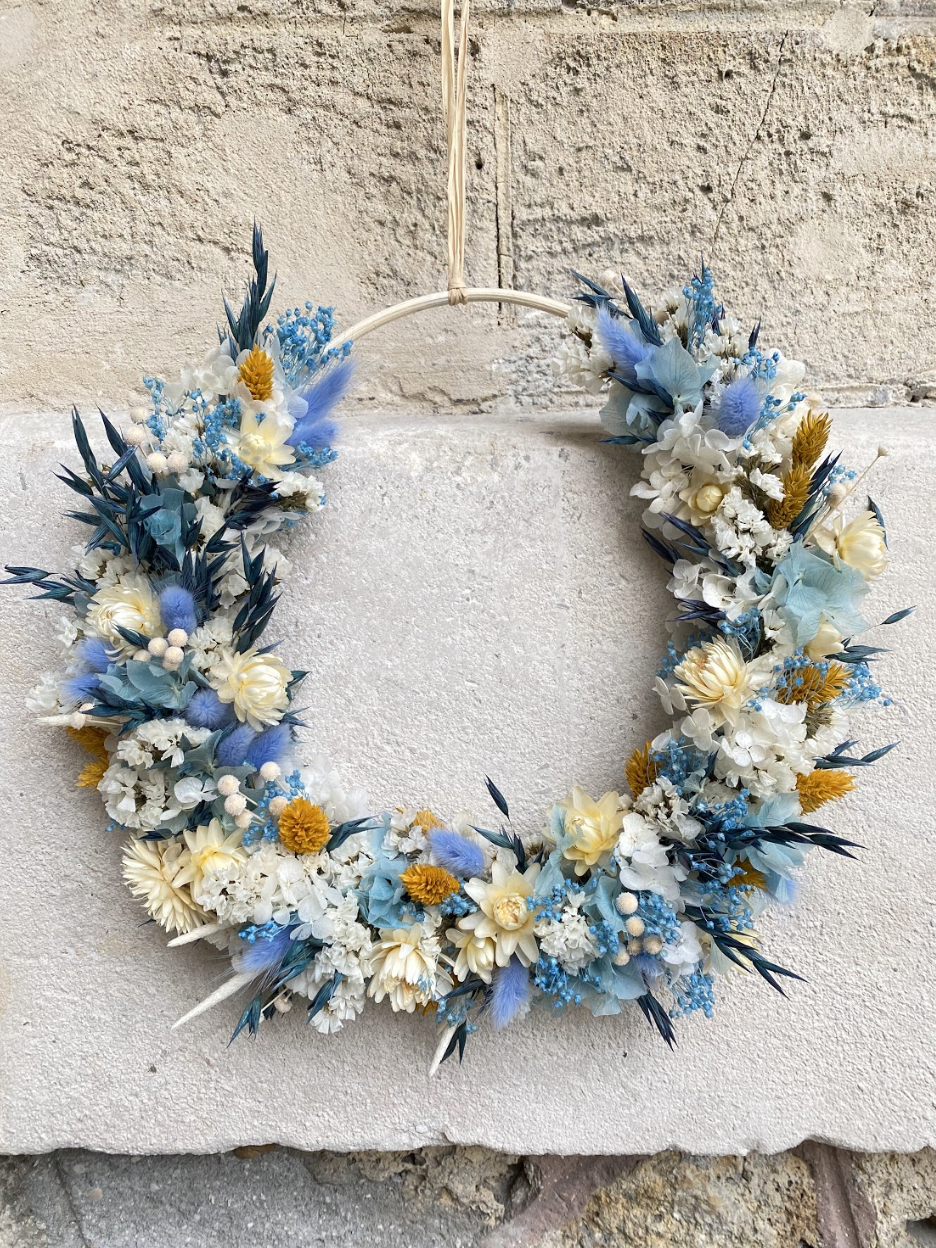 Votre couronne de fleurs séchées sur-mesure